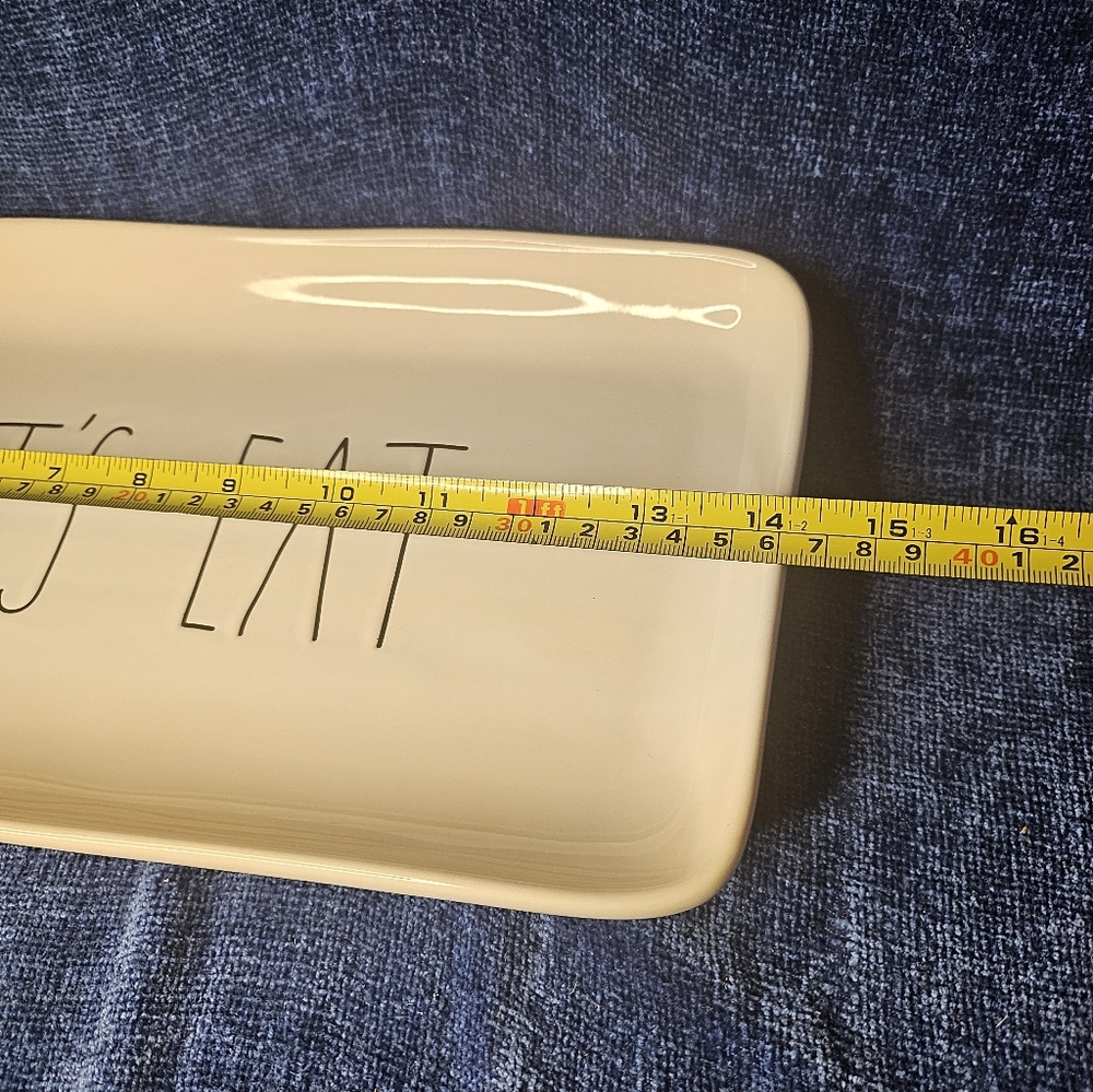 Rae Dunn Let's Eat Serving Platter Tray - Picture 4 of 5
